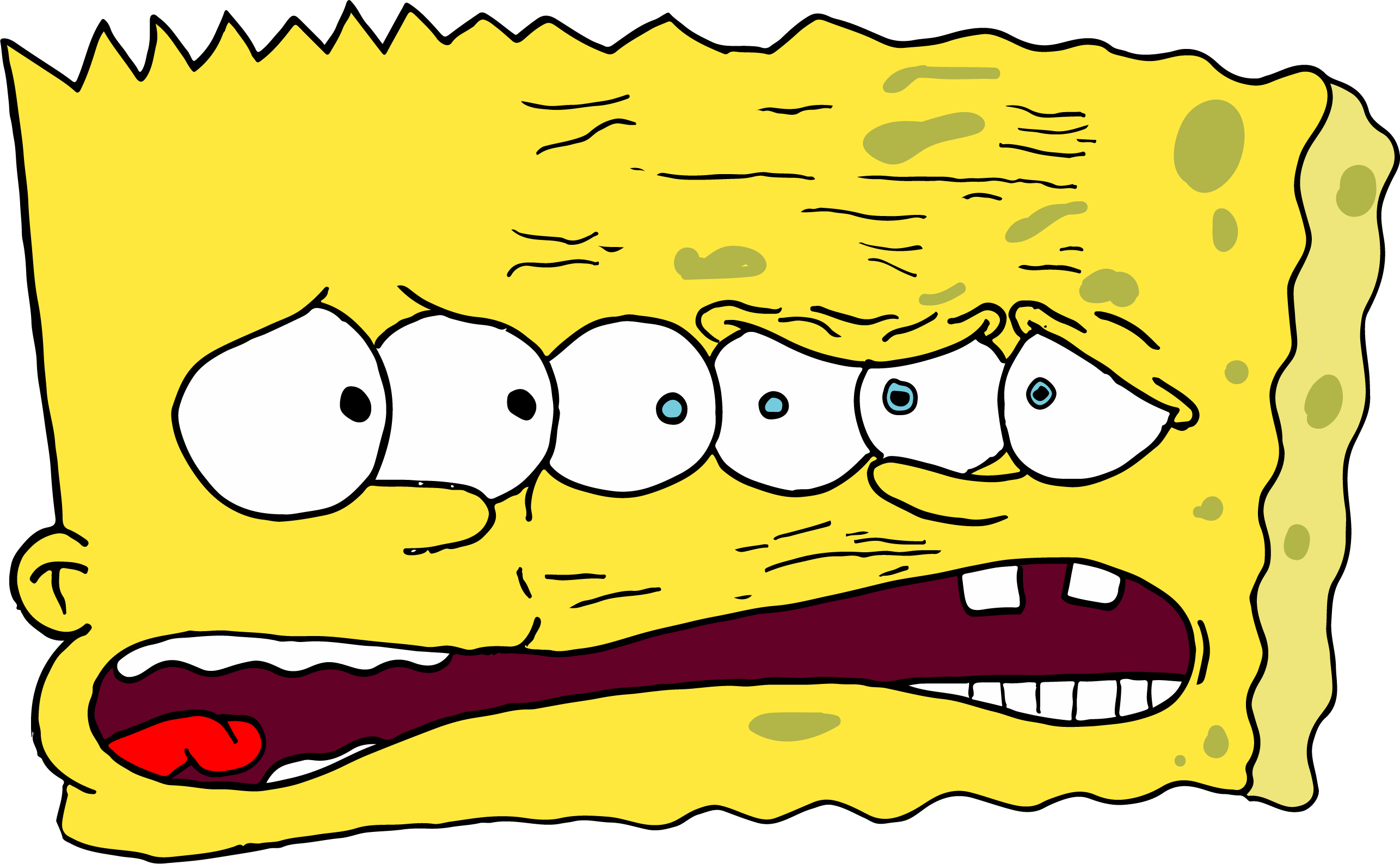 Bart Bob Or Sponge Bart Clipart (2572x1588), Png Download