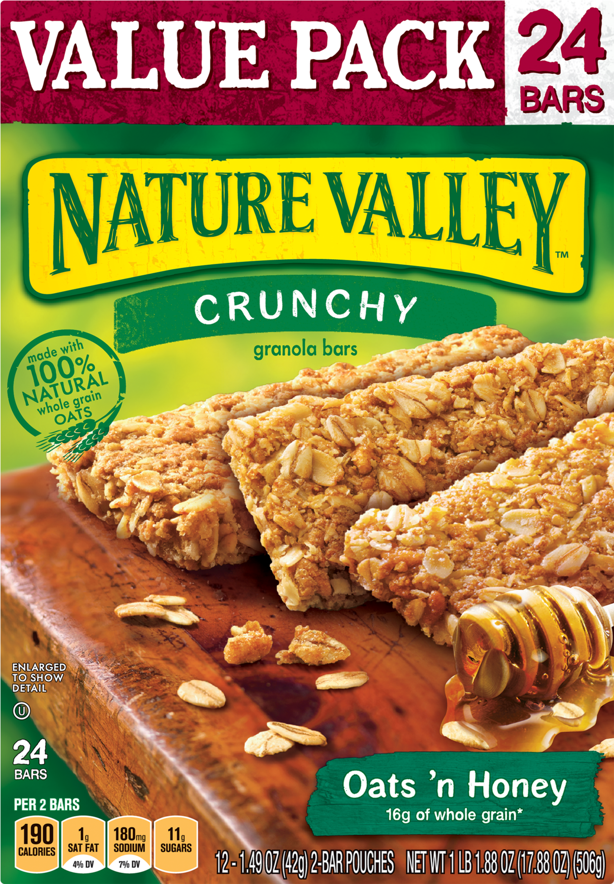 Nature Valley Granola Bars Pack Clipart (1800x1800), Png Download