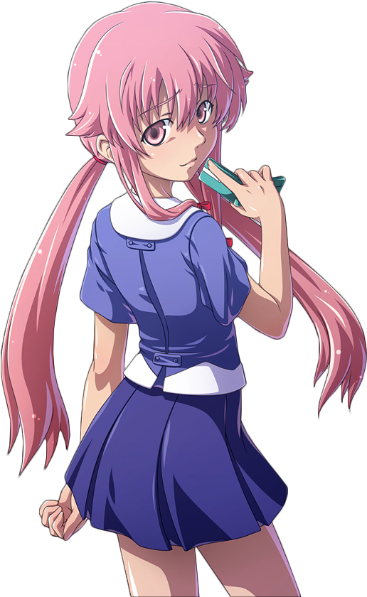 #yuno #mirainikki #gasai #yunogasai #anime - Yuno Gasai Clipart (575x864), Png Download
