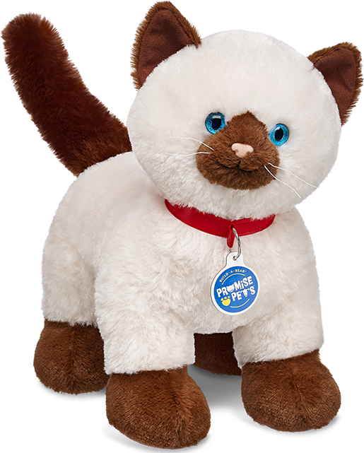 Rp Siamese Cat Build A Bear 1 - Build A Bear Promise Pets Siamese Clipart (515x641), Png Download