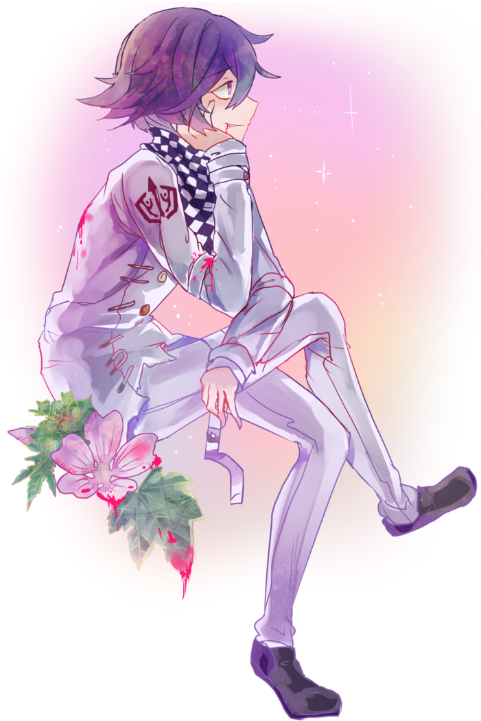 My Blood Sweet And Tear - Kokichi Danganronpa Hanahaki Disease Clipart (736x1086), Png Download