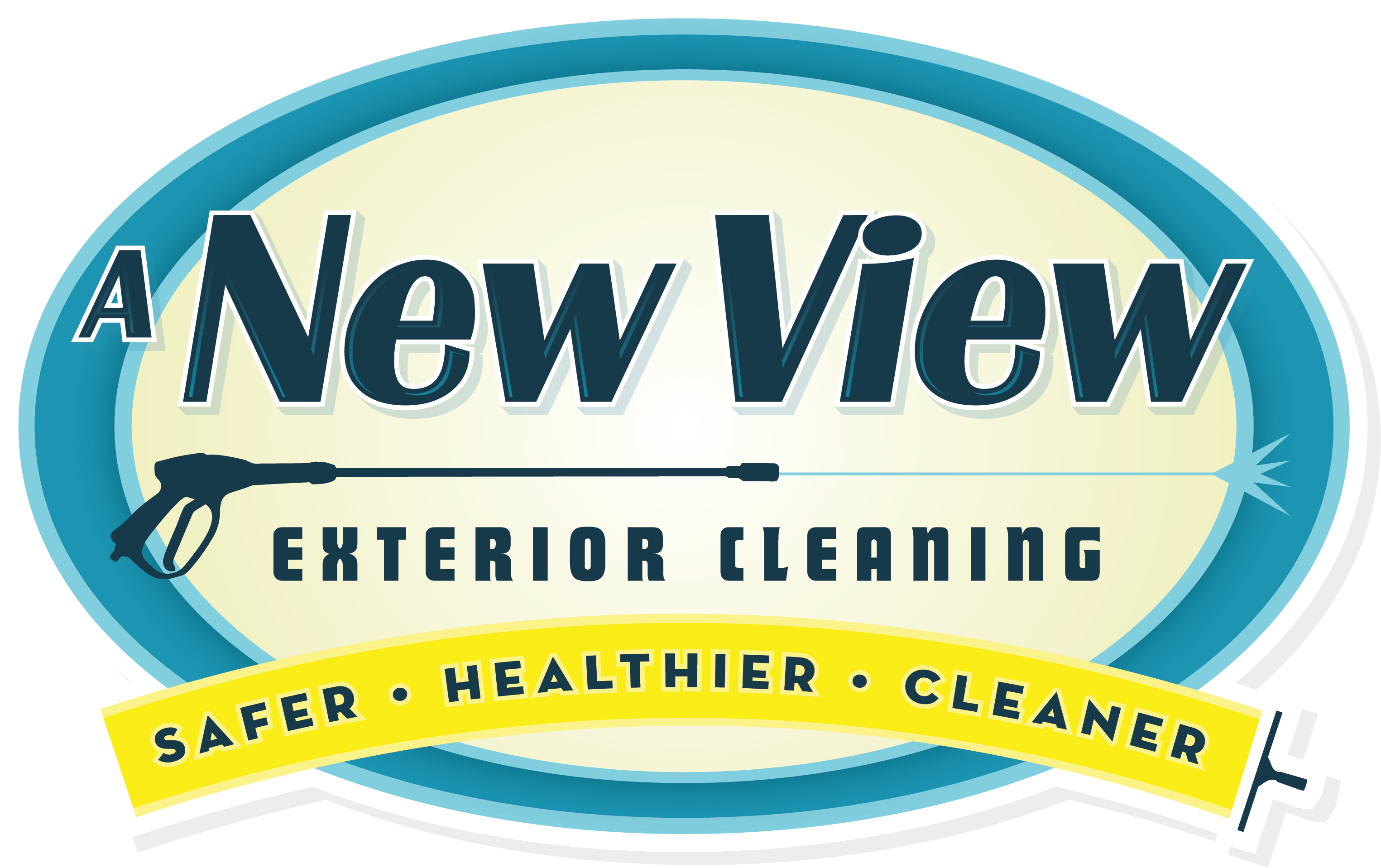 A New View Exterior Cleaning - Circle Clipart (3050x1917), Png Download