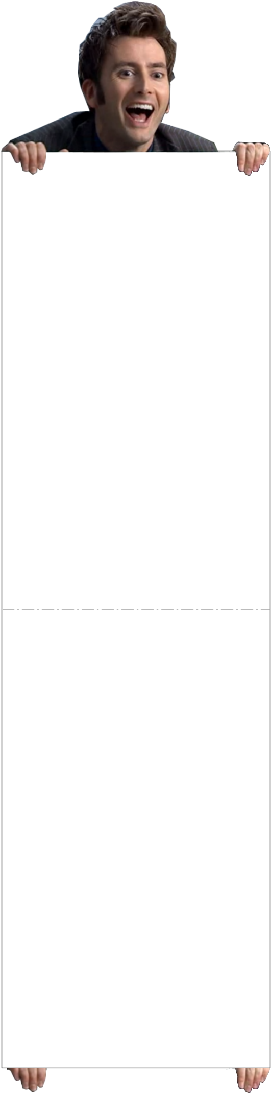 I Saw The Awesome Dw Bookmark, So Made A Template For - Doctor Who Lol Clipart (550x2150), Png Download