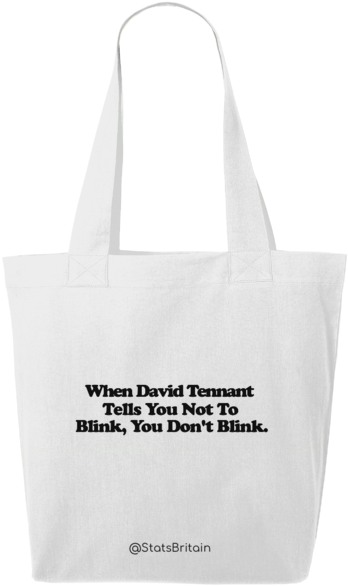David Tennant Blink Tote - Tote Bag Clipart (640x674), Png Download