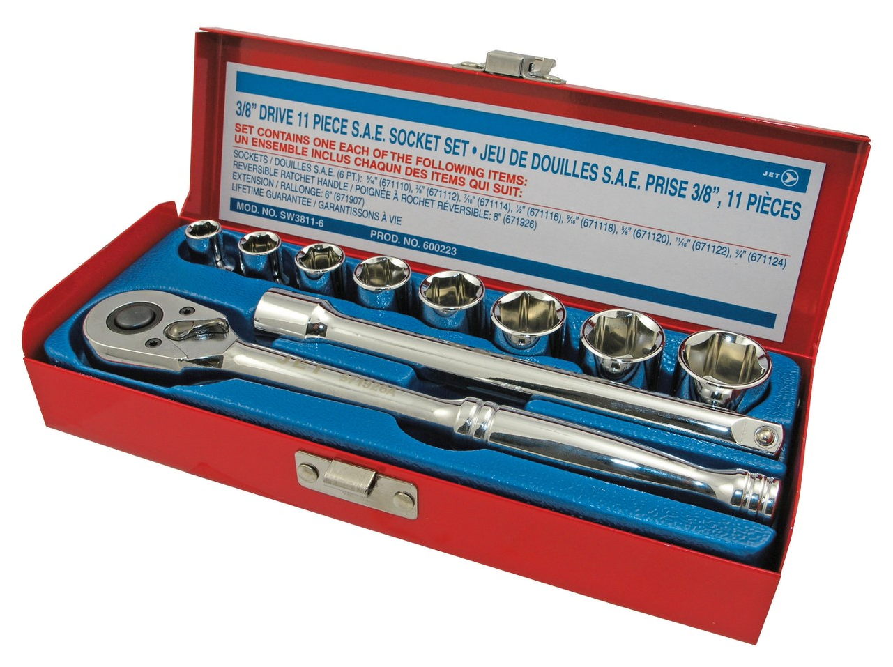 11 Piece 3/8" Drive S - Ratchet Clipart (1280x1280), Png Download