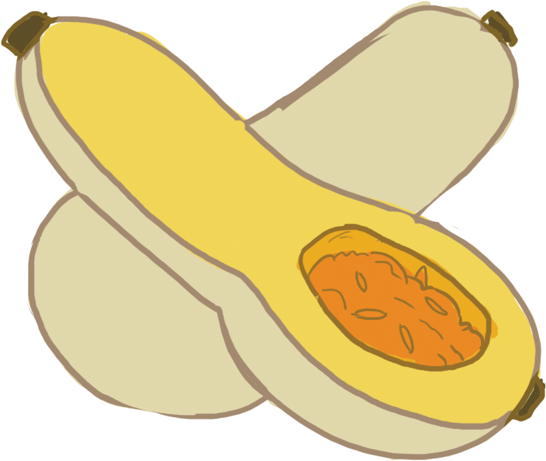 This Is The Squash Everybody Knows - Squash Clip Art - Png Download (836x746), Png Download