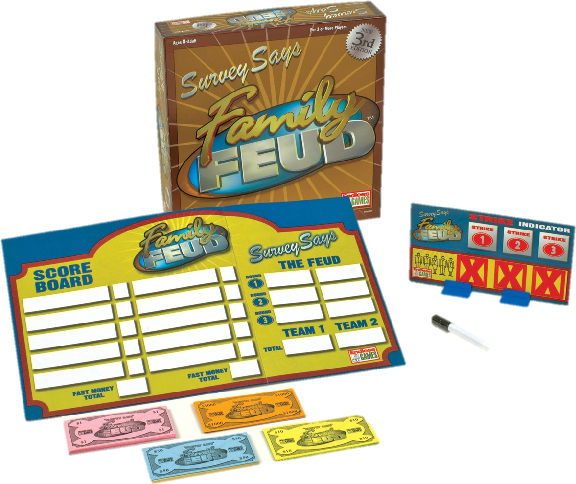 Family Feud - - Family Feud 3rd Edition Board Game Clipart (1200x1200), Png Download