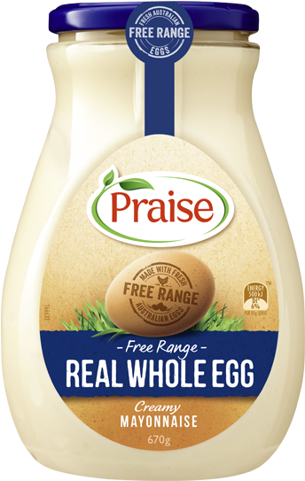Praise Real Whole Egg Mayonnaise 670g - Praise Whole Egg Mayonnaise Clipart (750x569), Png Download