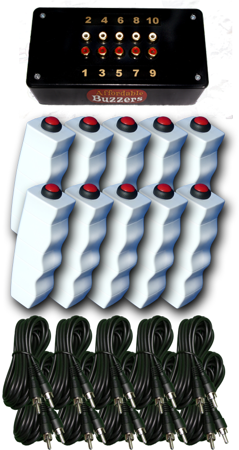 Buzzer System - Quiz Handheld Buzzer Game Clipart (500x927), Png Download