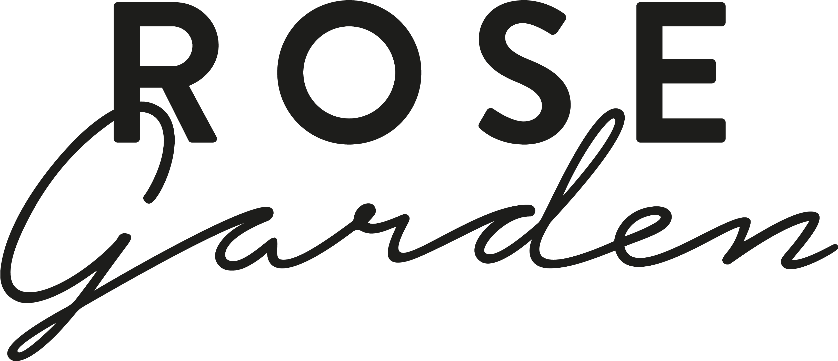 Logo - Rose Garden Logo Clipart (3567x1707), Png Download