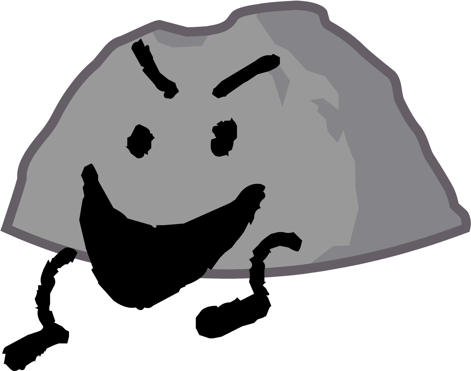 Bfb Rocky Intro Pose - Bfb Rocky Intro Clipart (1507x1187), Png Download