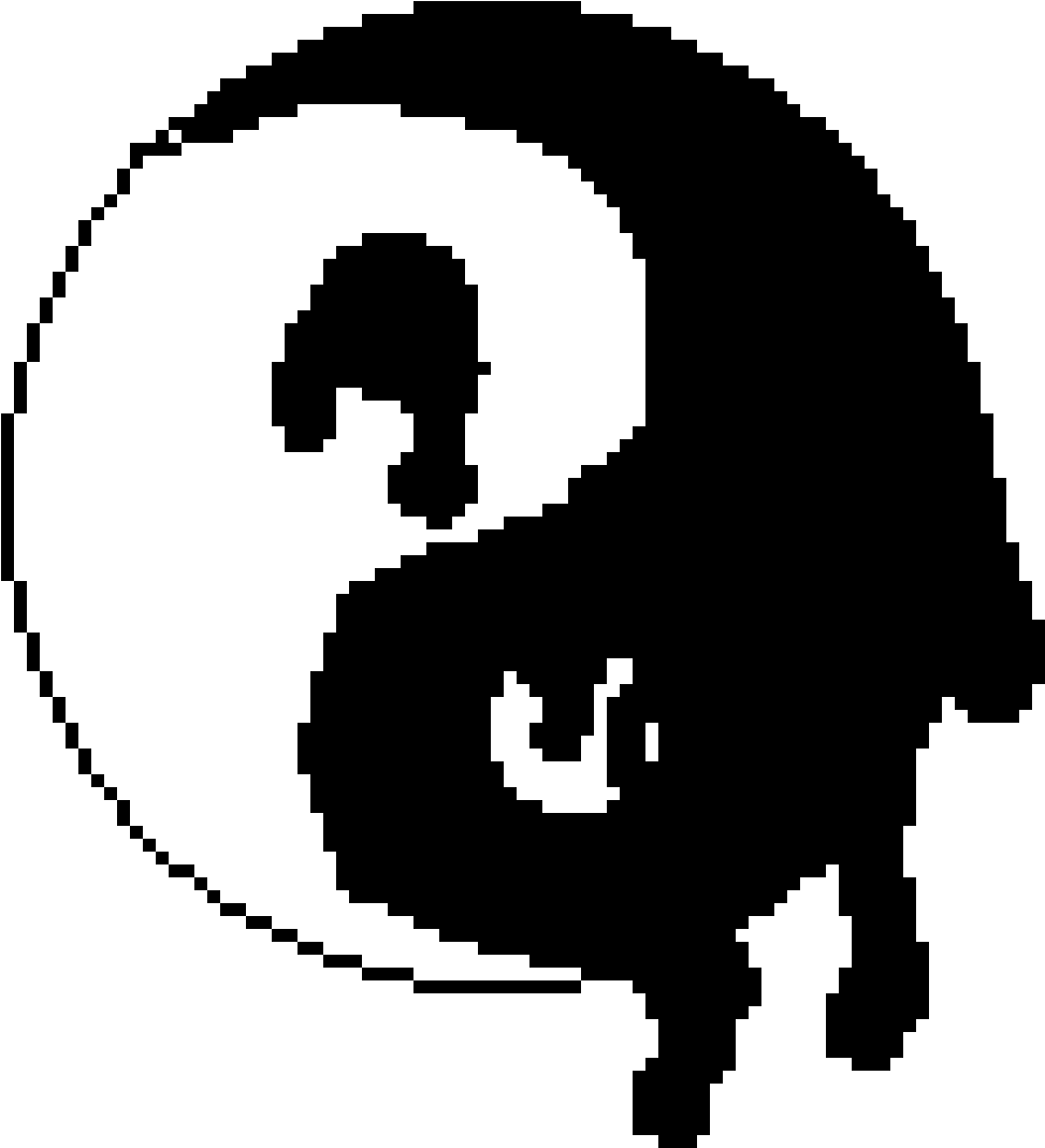 Inky Yin Yang - Dark Blue Pokeball Clipart (973x1069), Png Download