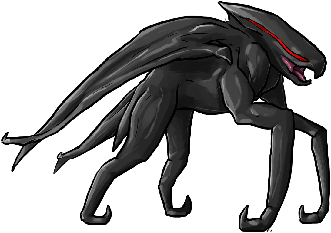 Black And White Stock Liz On Twitter Kaiju Muto For - Dinosaur Simulator Kaijus Clipart (1092x770), Png Download