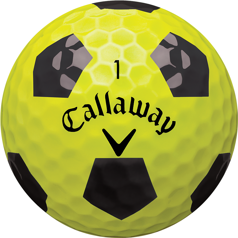 Softer Golf Balls Compress Easier On Off Center Hits - Callaway Soccer Golf Balls Clipart (900x900), Png Download