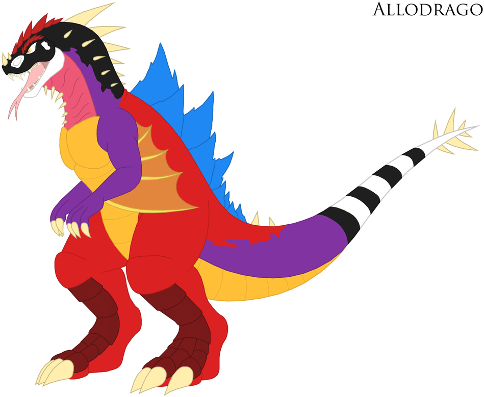 #monster #kaiju #godzilla - Allodrago Clipart (987x810), Png Download