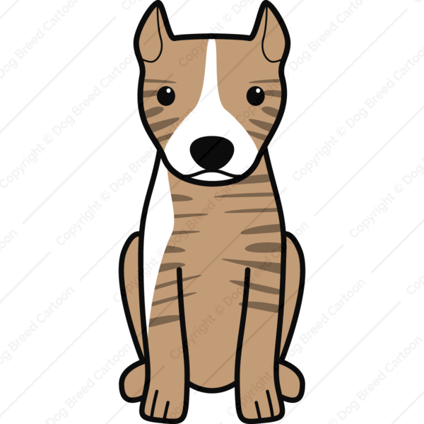American Terrier Cropped - Transparent Pitbull Cartoon Png Clipart (600x600), Png Download