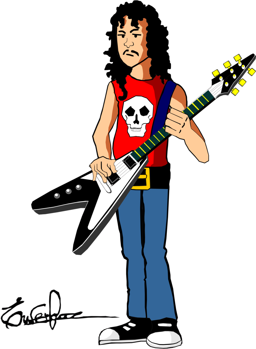 Kirk - Kirk Hammett Clipart - Png Download (900x1253), Png Download
