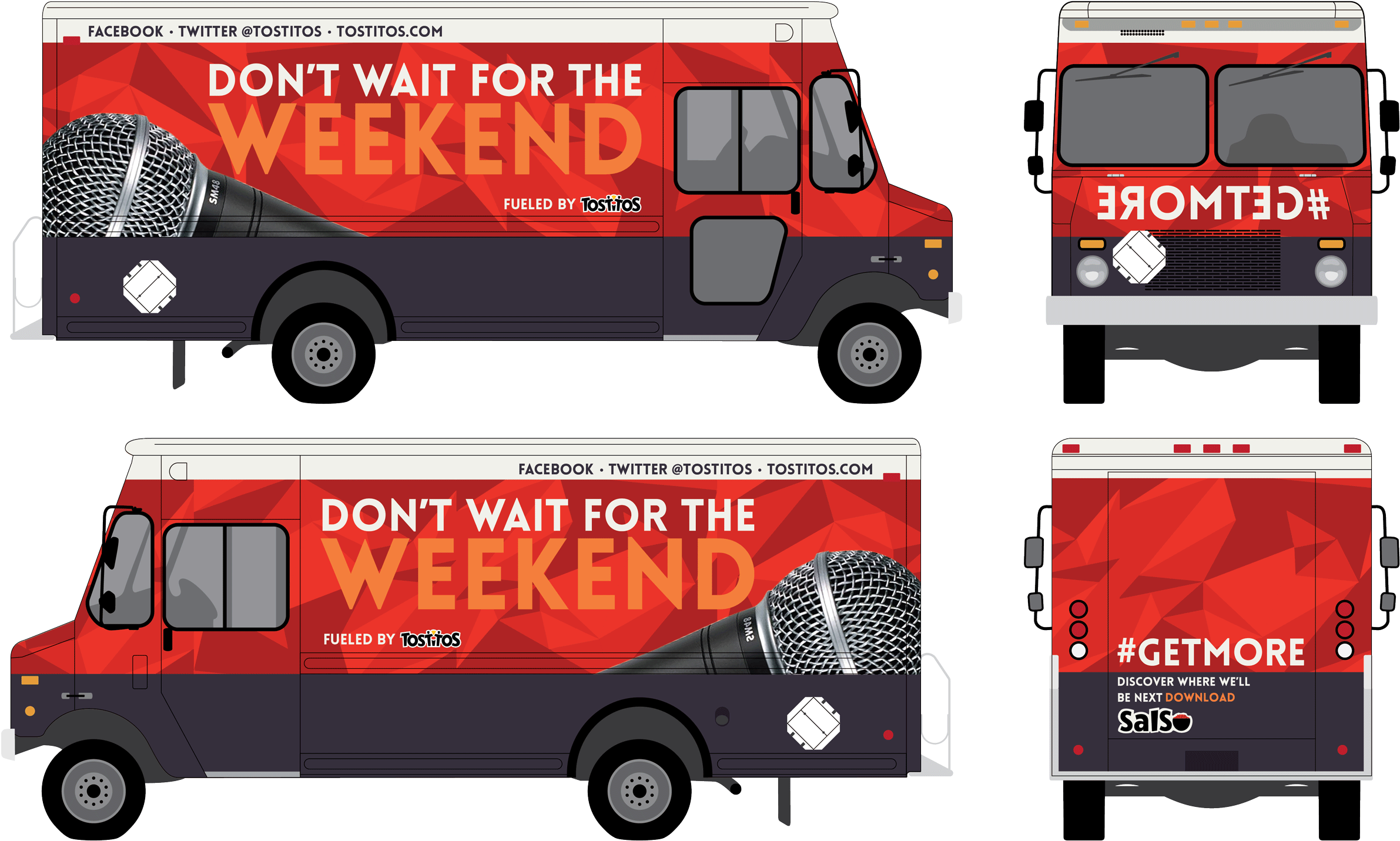 Food-truck - Back Of Food Truck Clipart (2500x1554), Png Download
