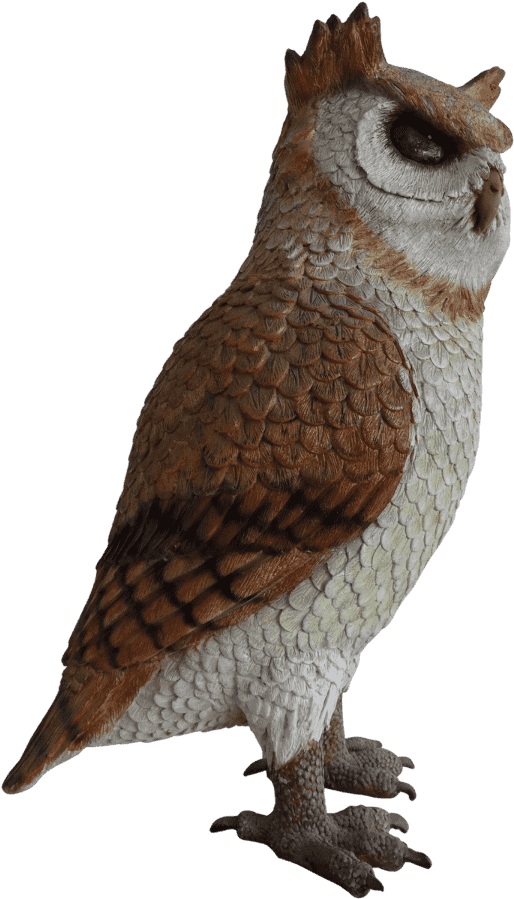 Bird Owl Animal Prop Life Size Resin Statue- Lm Treasures - Great Horned Owl Clipart (720x960), Png Download