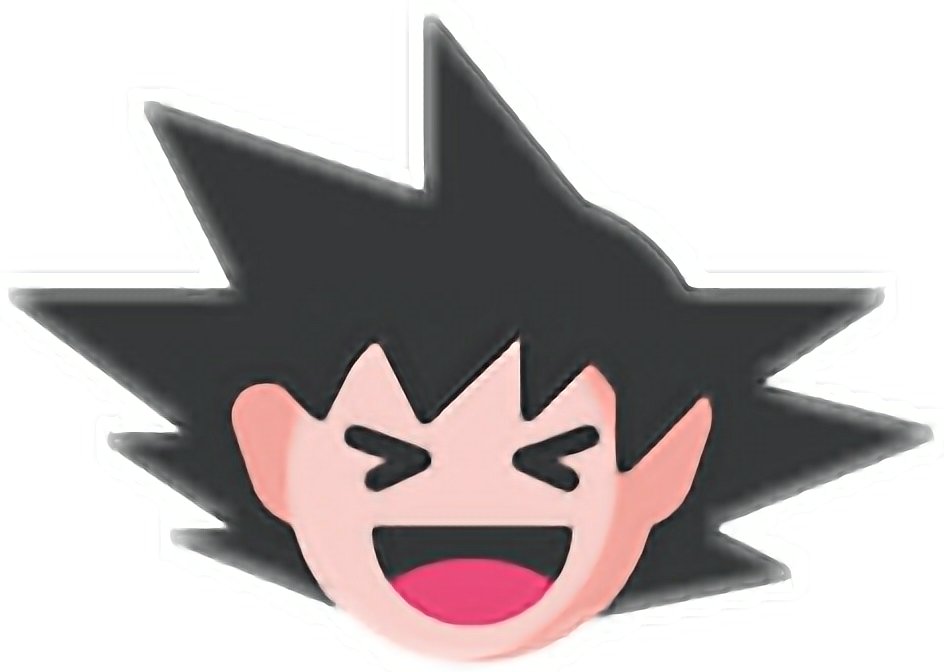 #xd #emoji #goku #kakaroto #emojisticker #emojisanime - Emojis De Goku Png Clipart (944x672), Png Download