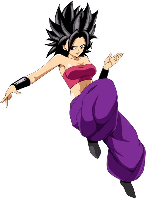 Lambo Transparent Goku - Dragon Ball Super Caulifla Png Clipart (600x849), Png Download