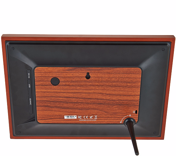 Digital Photo Frame 10" Wood Finish - Plywood Clipart (800x505), Png Download