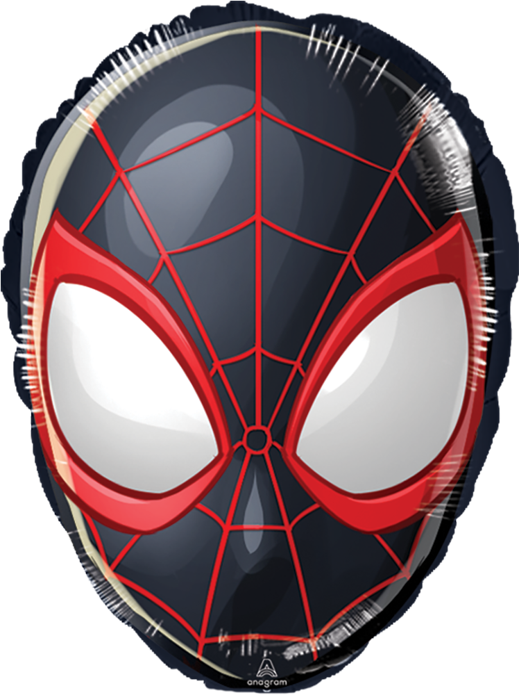 Marvel Spiderman Miles Mask - Miles Morales Head Clipart (1000x1000), Png Download