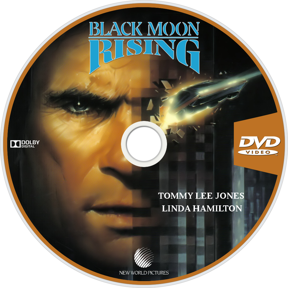 Black Moon Rising Dvd Disc Image - Black Moon Rising Blu Ray Clipart (1000x1000), Png Download