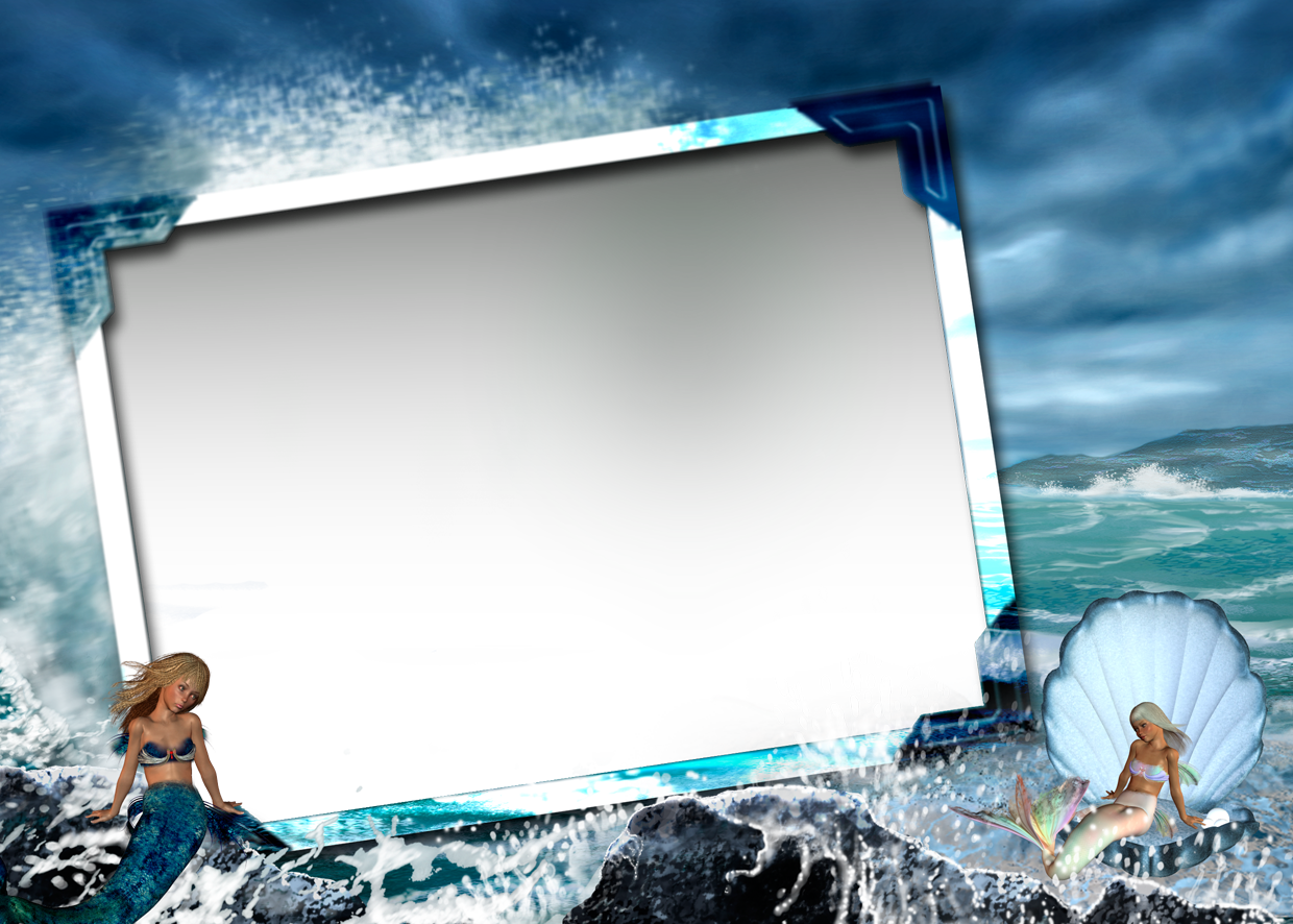 Under Water Frames - Under Water Photo Frame Clipart (1240x886), Png Download