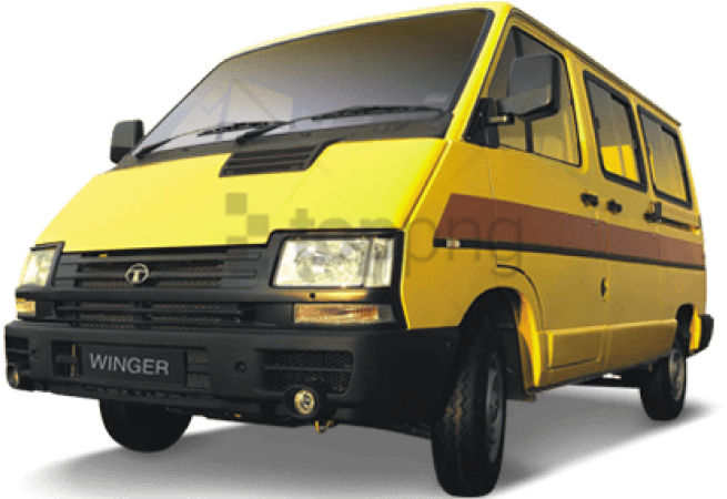 Free Png School Van Png Png Image With Transparent - Tata Winger School Bus Price Clipart (851x449), Png Download