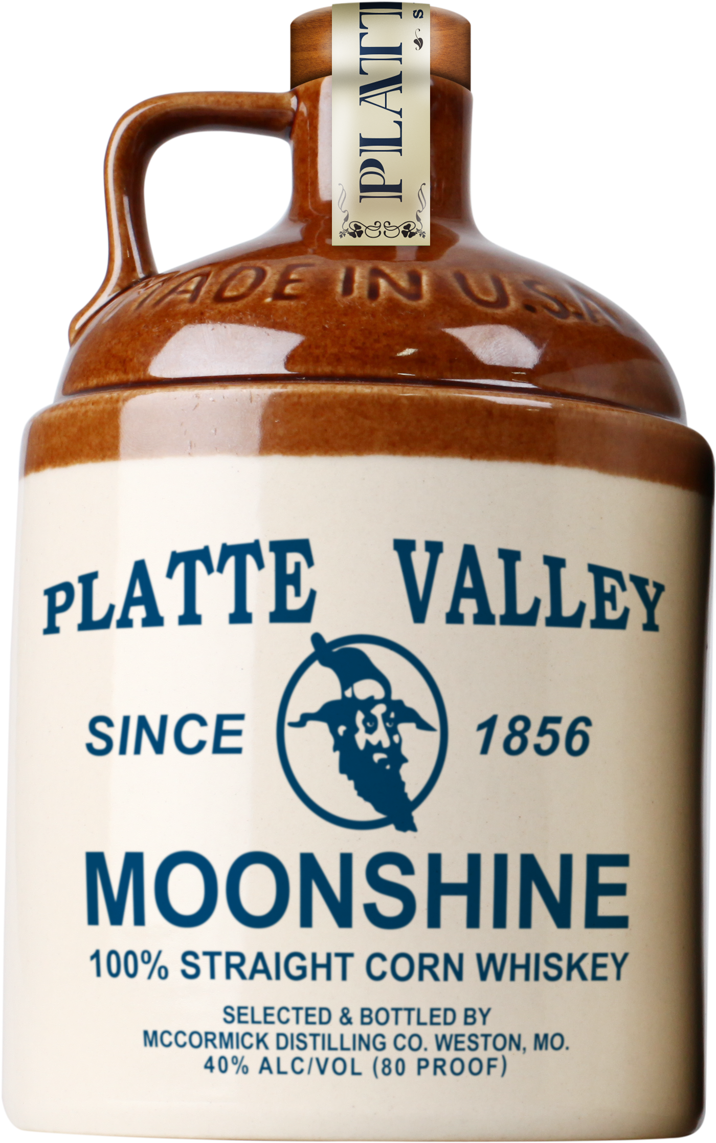 Platte Valley Moonshine Jug - Whisky Moonshine Clipart (1472x2295), Png Download