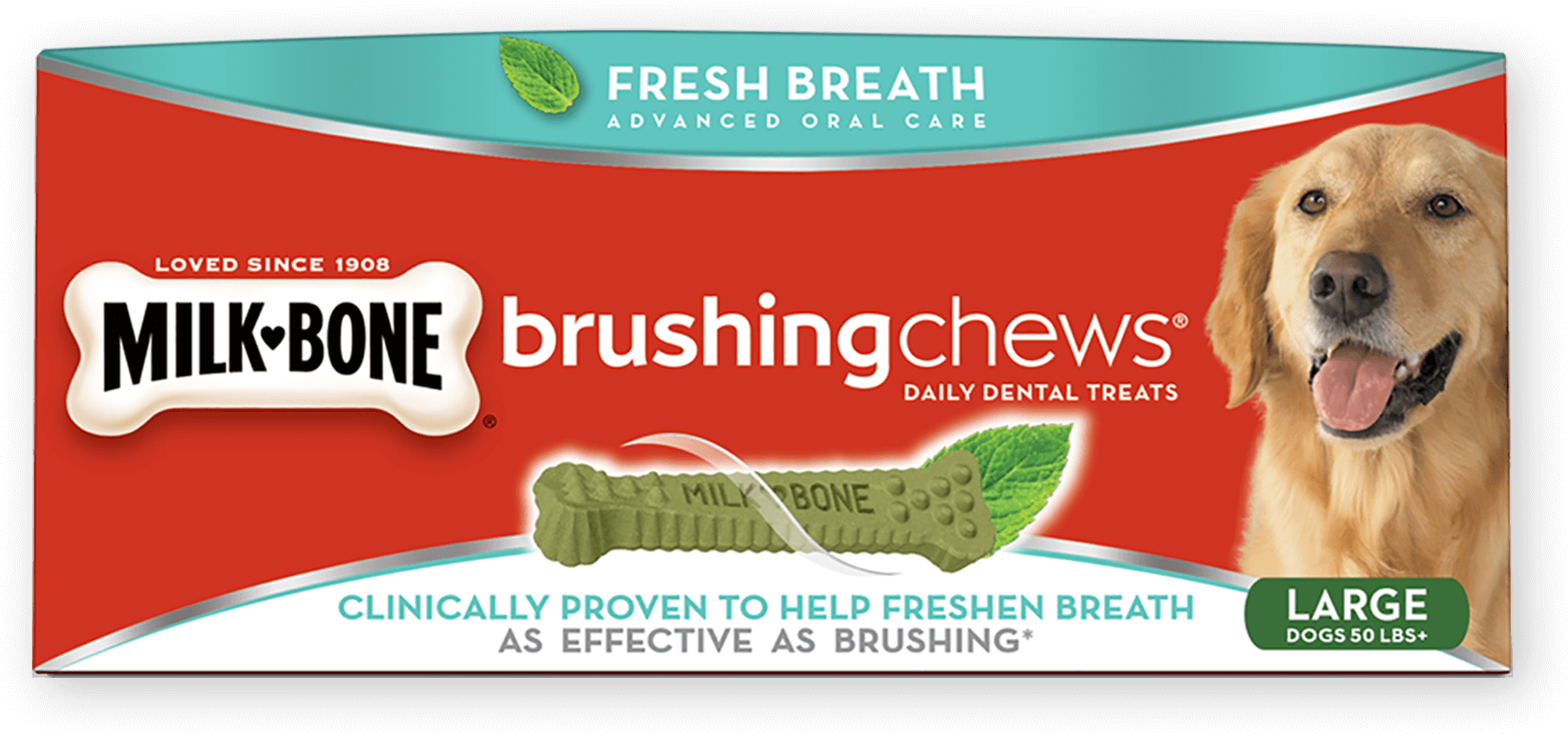 milk bone brushing chews large