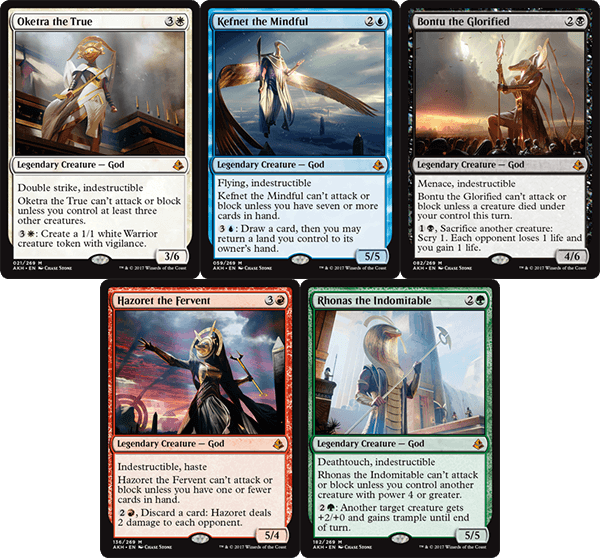 Each Of The Gods In Amonkhet Are Powerful In Their - Mtg Cards To Build Around Clipart (600x558), Png Download