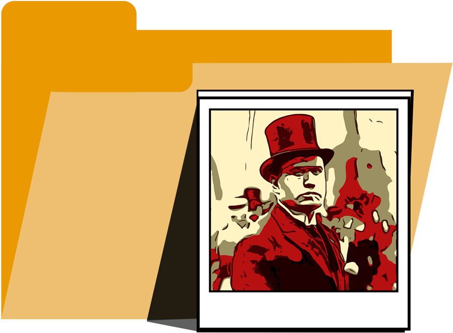 Mussolini User Folder Icon - Cartoon Clipart (1000x1000), Png Download