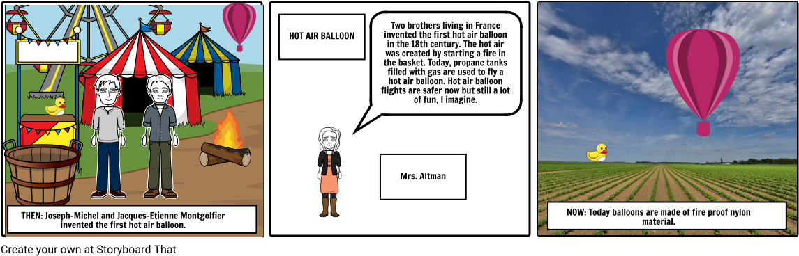 Hot Air Balloon - Cartoon Clipart (1164x385), Png Download