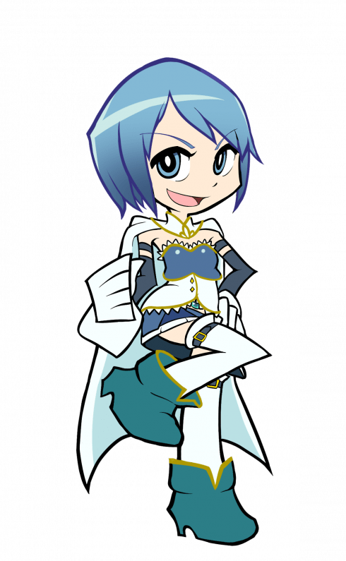 Sayaka Miki - Puella Magi Madoka Magica Panty And Stocking Clipart (490x795), Png Download