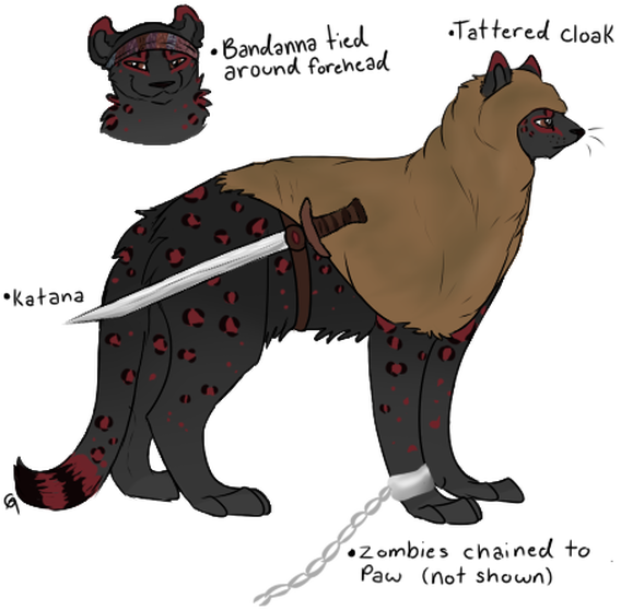 Michonne - Cartoon Clipart (568x558), Png Download