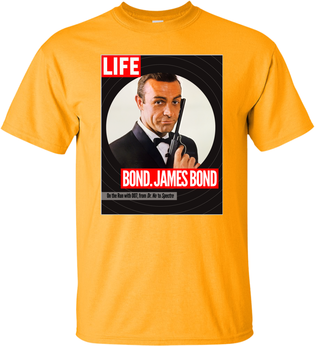 Mens T Shirts Fashion 100% Cotton Short Sleeve O Neck - Sean Connery James Bond Clipart (1155x1155), Png Download