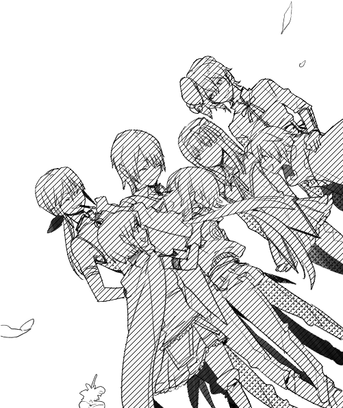 Charlotte, Kaname Madoka, Sakura Kyouko, Akemi Homura, - Cartoon Clipart (500x700), Png Download