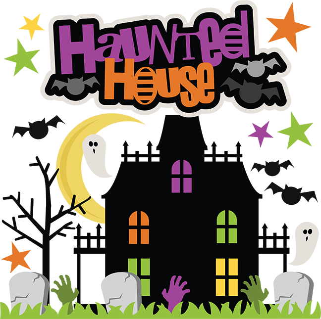 Haunted House Clipart Png - Halloween Houses Clipart Png Transparent Png (648x645), Png Download