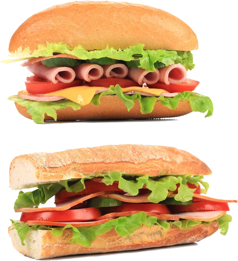 Freeuse Stock And Cheese Sandwich Club Fast Food American - Fast Food Clipart (993x1000), Png Download