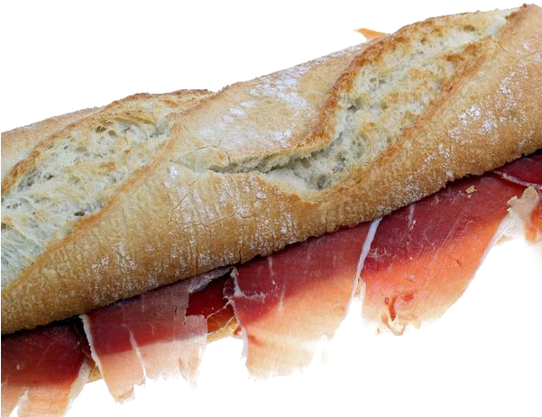 Iberian Ham Sandwich - Ham Clipart (600x574), Png Download