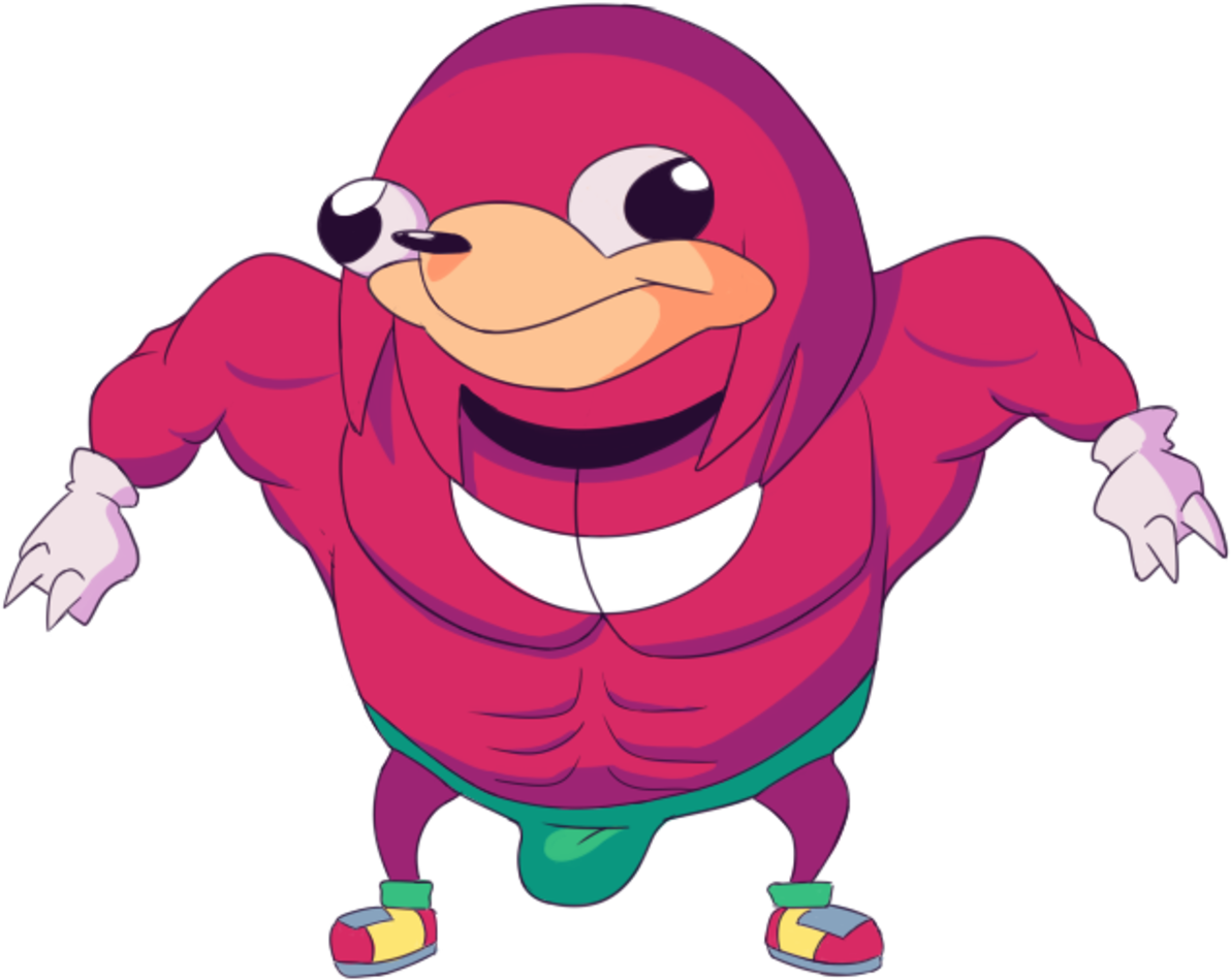 Uganda Knuckles Clipart - Large Size Png Image - PikPng.