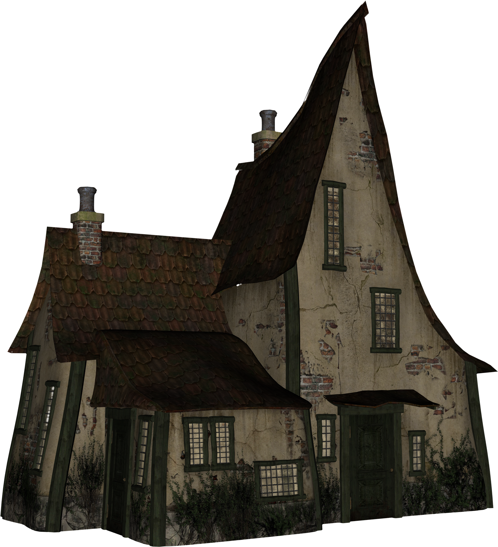 Halloween Home Decor, Halloween House, Scrapbook Albums, - Roof Clipart (1797x1935), Png Download