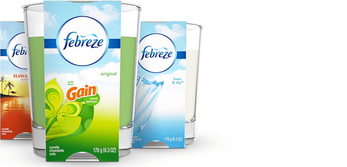 Scented Candles Febreze - Febreze Candle Clipart (1200x715), Png Download