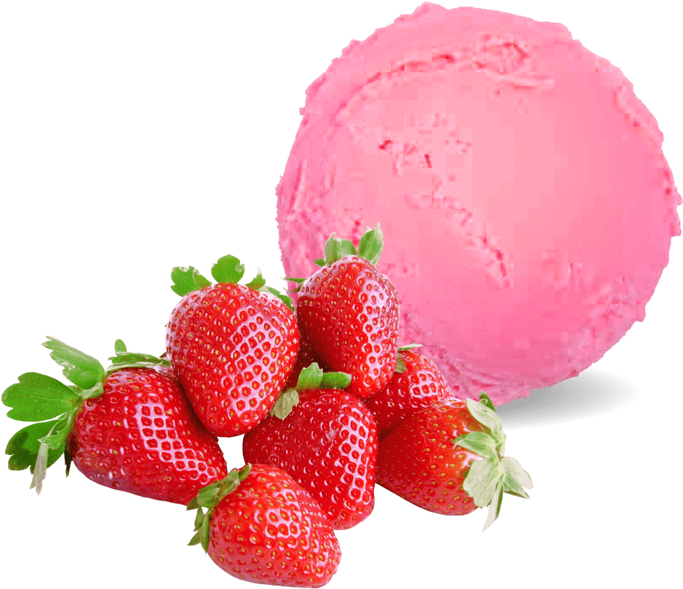 Very Chocolate Ice Cream - Transparent Background Strawberry Png Clipart (1000x873), Png Download