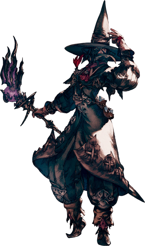 Pesquisa Google - Final Fantasy Black Mage Clipart (500x843), Png Download