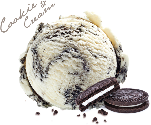 Cookies And Cream - Oreo Ice Cream Scoop Clipart (600x600), Png Download