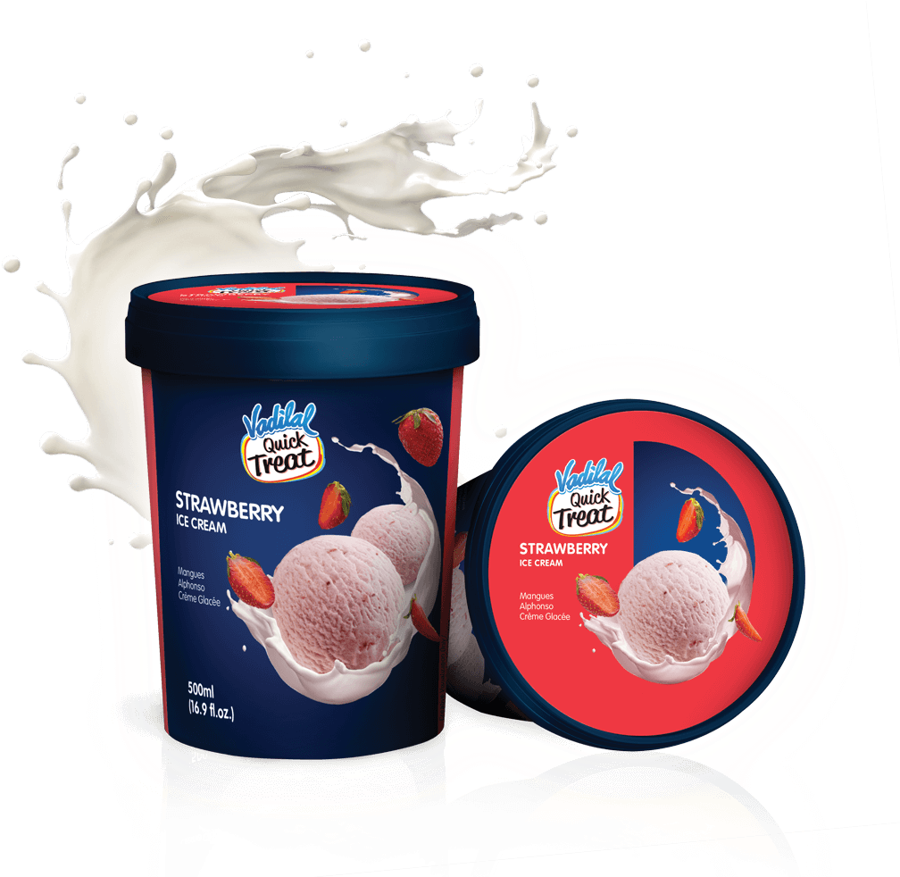 Strawberry - Vadilal Png Clipart (1041x981), Png Download