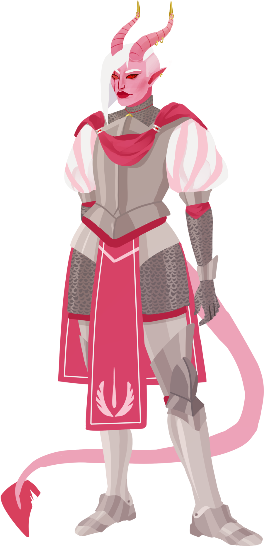 if Your Character Doesn't Look Like A Magical Girl - Pink Tiefling Cli...